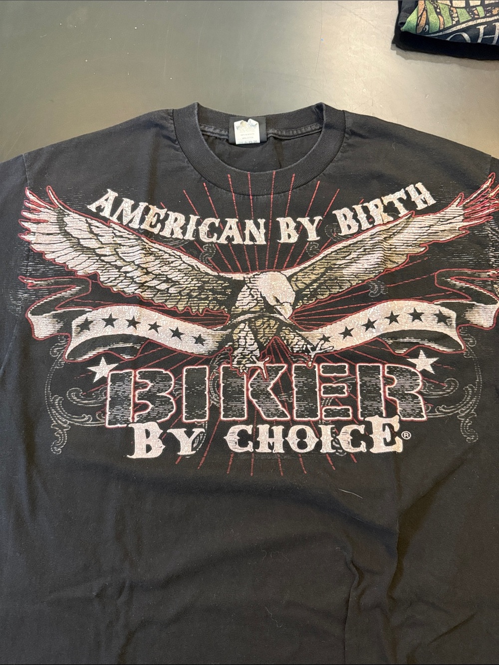 Biker By Choice Men's Graphic Vintage Short sleeve Tee - Black